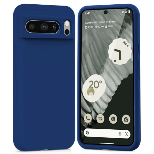 PANDACO Soft Shell Matte Navy Case for Google Pixel 8 Pro