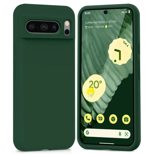 PANDACO Soft Shell Matte Forest Green Case for Google Pixel 8 Pro