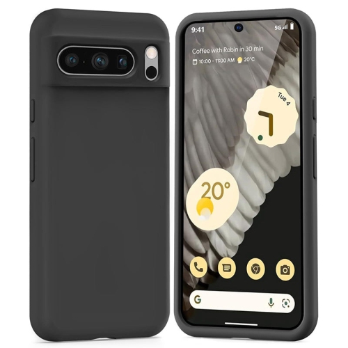 PANDACO Soft Shell Matte Black Case for Google Pixel 8 Pro