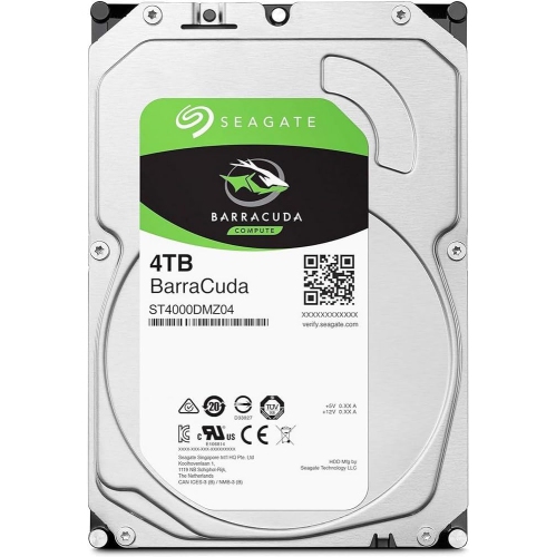 Boîte ouverte - disque dur interne BarraCuda 4 To de Seagate – mémoire cache 256 Mo 5400 tr/min de 3,5 po SATA à 6 Go/s – ST4000DMZ04