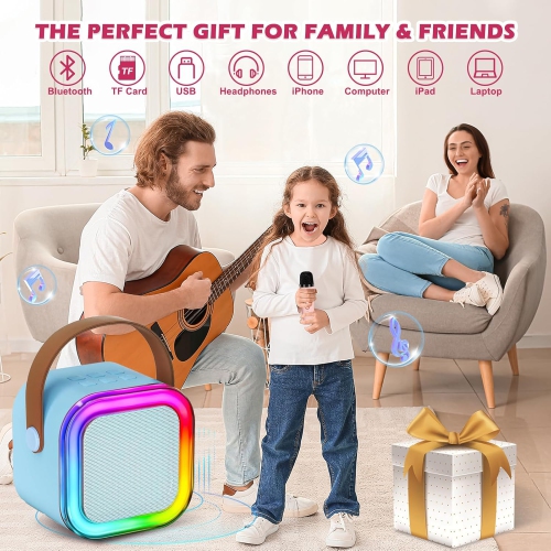Mini microphones de karaoké pour enfants pour chanter - jouets amusants pour enfants de 4 à 12 ans et plus