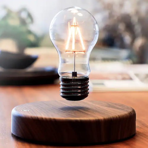 LED bulb Lamp - floating light with touch control and 360° motion, Light meets levitation, Upgraded 2024