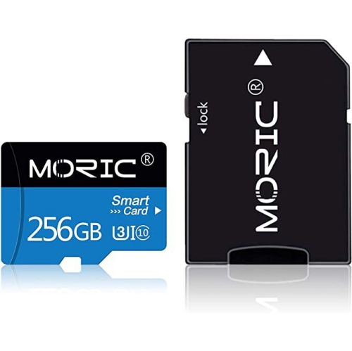 Carte micro SD MORIC 256 Go avec adaptateur Carte mémoire microSD  haute vitesse (EXPÉDITION GRATUITE)