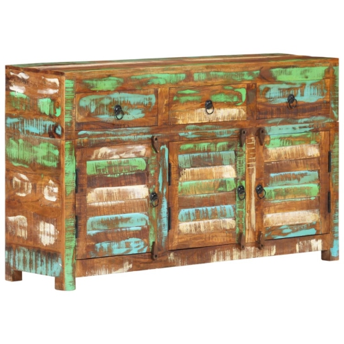VIDAXL  Sideboard 110X30X65 Cm Solid Wood Reclaimed