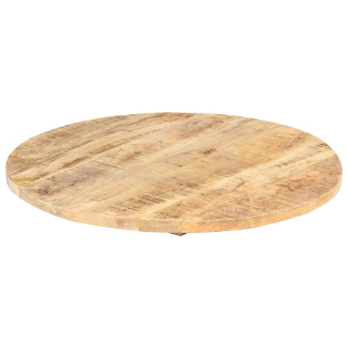 vidaXL Table Top Solid Mango Wood Round 25-27 mm 50 cm