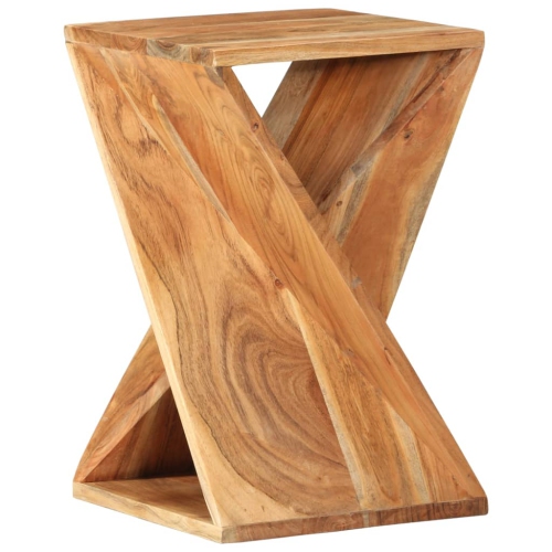 Table d'appoint en bois d'acacia massif 55&nbsp;cm de 35 x 35 po