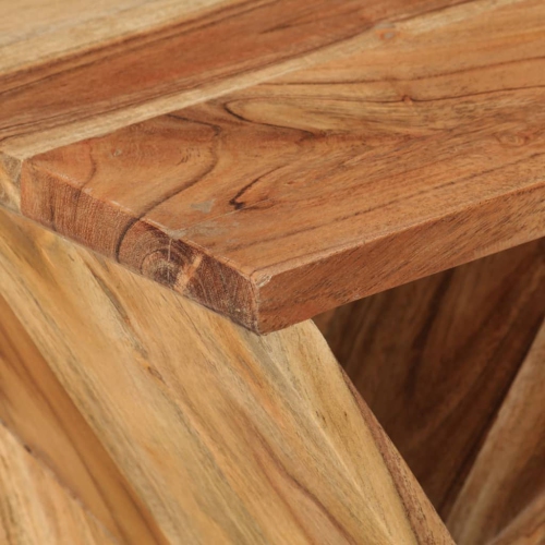 Table d'appoint en bois d'acacia massif 55 cm de 35 x 35 po