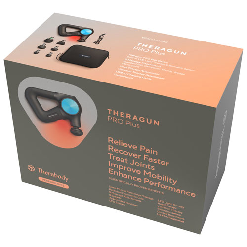 Appareil de massage portatif à percussion Theragun PRO Plus de Therabody - Noir