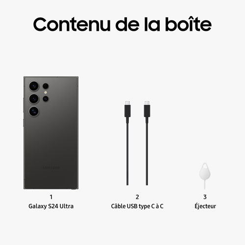 Samsung Galaxy S24 Ultra 256GB - Titanium Black