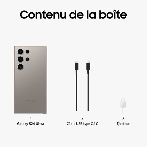 Samsung Galaxy S24 Ultra 256GB - Titanium Grey - Unlocked