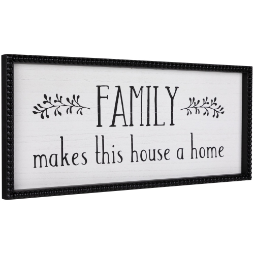 Family Makes This House a Home Framed Wall Art - 23.75"