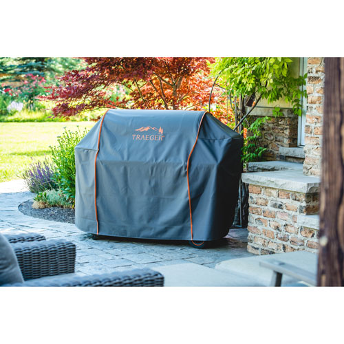 Housse de barbecue pleine longueur pour barbecue Timberline 1300 de Traeger - Gris
