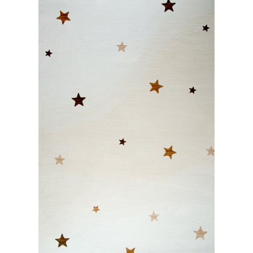 RUG BRANCH  Stella Scandinavian Stars Cream Kids Area Rug