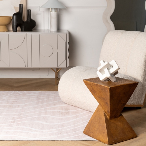 Rug Branch Minimalist Modern Abstract Beige Cream Indoor Soft Area Rug