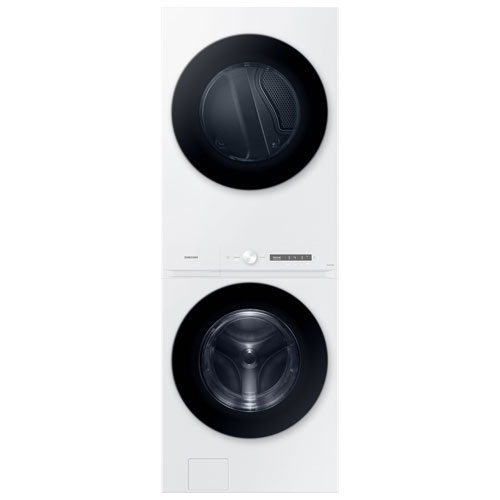 Samsung 5.3 Cu. Ft. Electric Washer & 7.6 Cu. Ft. Dryer Laundry Hub - White - Only at Best Buy