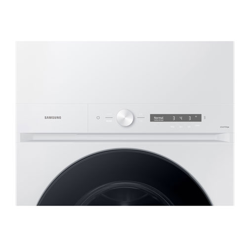 Samsung 5.3 Cu. Ft. Electric Washer & 7.6 Cu. Ft. Dryer Laundry Hub - White - Only at Best Buy