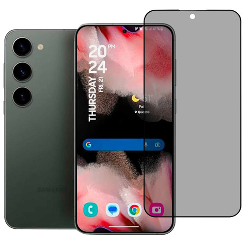 Protecteur d'écran en verre de 22 Cases pour Galaxy S24 - Transparent