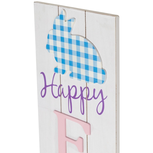 Happy Easter Wooden Porch Board Sign - 36"