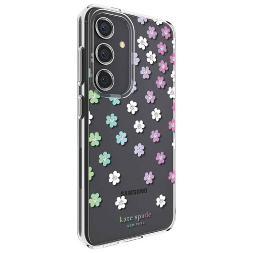 Kate Spade New York Fitted Hard Shell Case for Galaxy S24 - Scattered Flowers