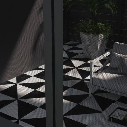 Auvent en pergola Outsunny de 10 x 13 pi avec 2 rideaux et 2 moustiquaires, abri pare-soleil extérieur pour terrasse murale, résistant aux rayons UV,