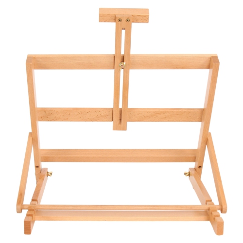 Adjustable Beechwood H-Frame Studio Desktop Easel, Holds Canvas up to 21"