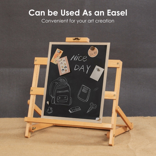 Adjustable Beechwood H-Frame Studio Desktop Easel, Holds Canvas up to 21"