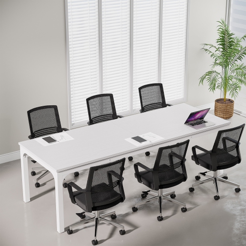 Tribesigns 78.74" Extra Long Computer Desk 2 Person Desk, Double Long Desk White