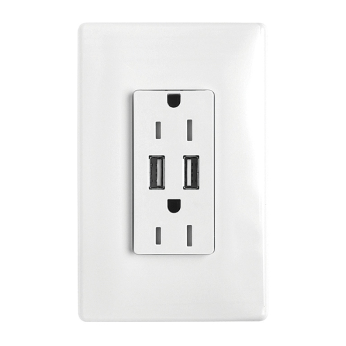 NTI DUPLEX USB TAMPER RESISTANT RECEPTACLE A+A 15Amp or 20Amp