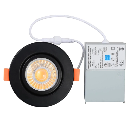 NTI  Led Recessed Ceiling Light 4" 4000K 9W In Black