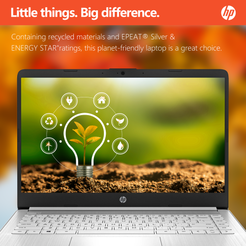 HP - 14-inch Micro-edge HD Display Laptop - Intel Celeron N4120 - 4GB Memory - 64GB eMMC - Windows 11 Home S mode, Thin & Portable - Long Battery