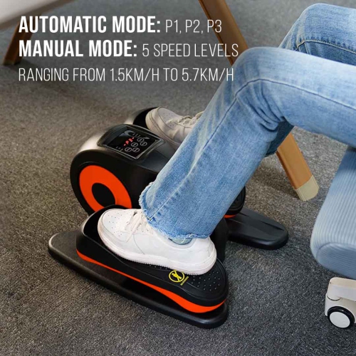 MotionGrey Under Desk Elliptical Machine, Mini Compact with Non-Slip Elliptical Pedal, Display Monitor and Remote Control, Exerciser for Seniors