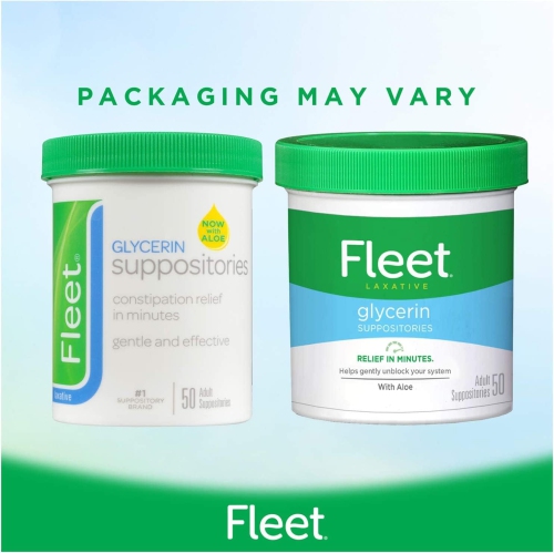 FLEET Glycerin Suppositories Adult 50'S, 50 CT