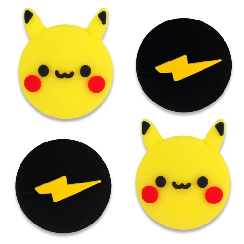 Adorable Animal Silicone Thumb Grip Caps for Nintendo S /Lite/OLED,  Yellow&Black Analog Joystick Button Covers for NS Controller Joy-Cons