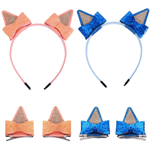 Blue dog 2024 ears headband