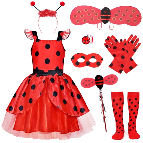 Jolie robe coccinelle pour fille motifs pois parfait pour s