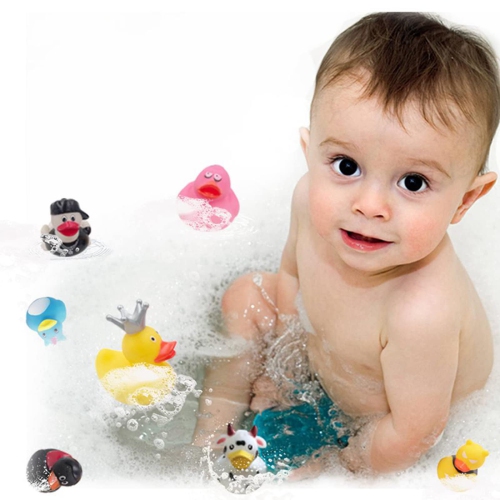 Bulk Rubber Duck Assortment for Jeeps - 100 Pack Bath Toy Floater