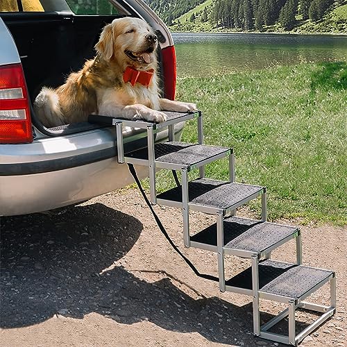 Foldable Dog Ramp Step for Cars, SUVs, and Trucks Lightweight