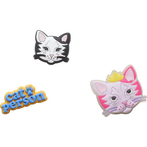 Jibbitz 3-Pack Animal Shoe Charms for Cat Lovers - Small Size