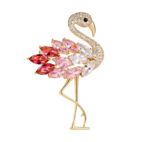 Flamingo brooch deals