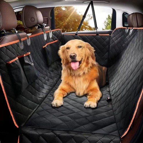 Housse de siège d'auto pour chiens étanche – à l'épreuve des égratignures,  antidérapante, durable – housses de siège arrière souples pour voitures,  camions, VUS – 100 % pour animaux domestiques