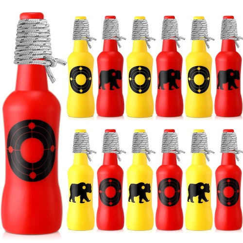 Cibles incassables en forme de bouteille avec corde, accessoires idéaux  pour l'entraînement à l'intérieur et à l'extérieur, bouteilles en plastique