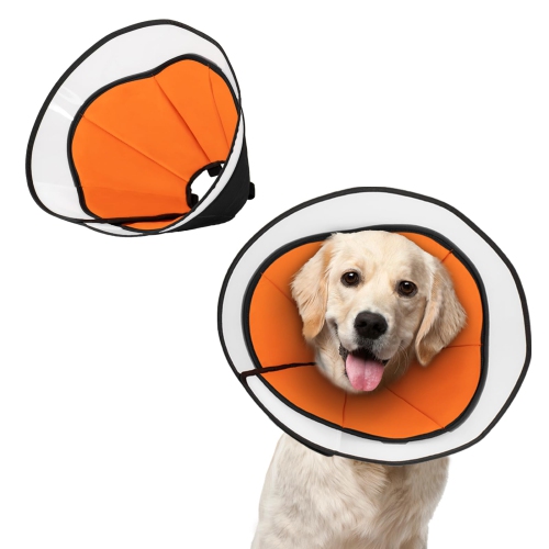 Adjustable XXL Dog Cone for Dogs After Surgery Comfy and Soft