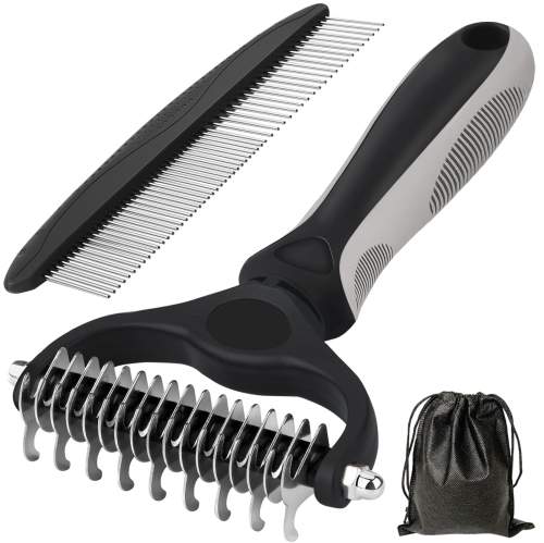 Deshedding dog outlet brush