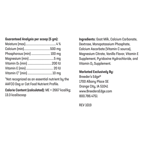 Breeders clearance edge calcium