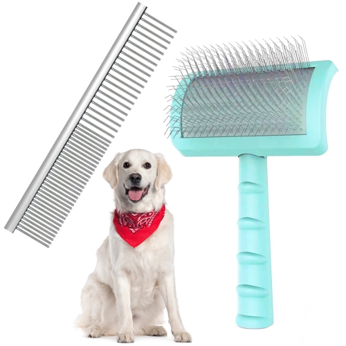 Large dog deals slicker brush