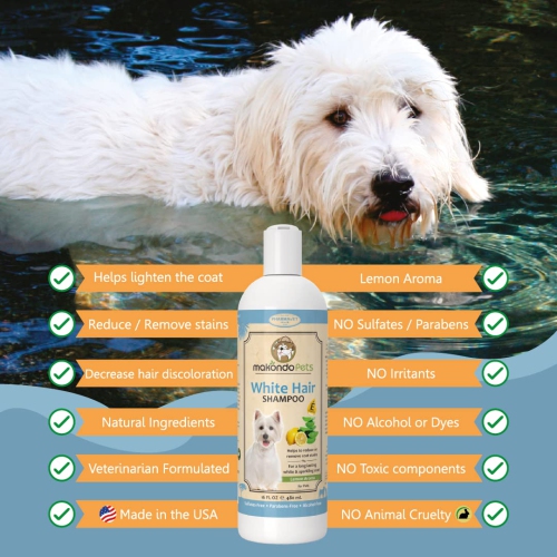 Whitening shampoo for white clearance dogs