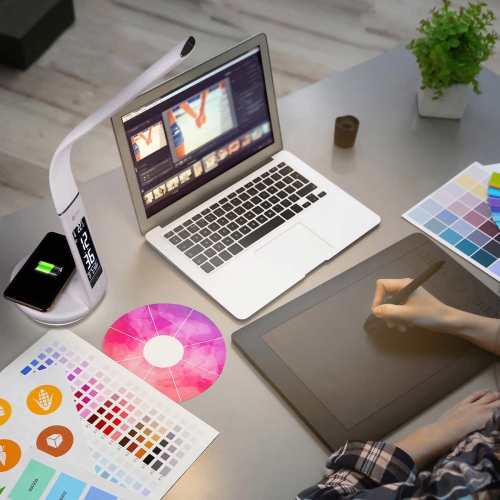 OttLite Wireless Charging LED Lamp with Colour-Changing Base