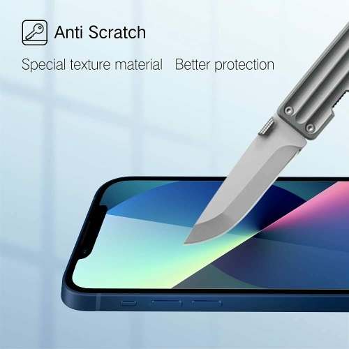 For iPhone 13 Screen Protector Tempered Glass Screen Protector Guard - Case Friendly