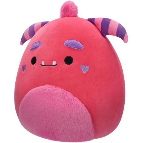 valentine's day Squishmallows Original 14-Inch Mont Pink Monster with Fuzzy Belly and Heart Cheeks