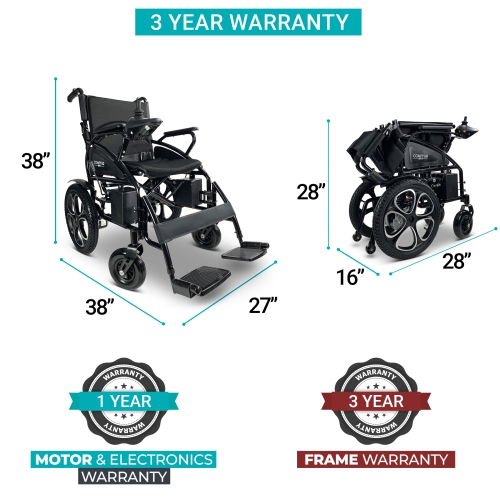 6011 ComfyGO Electric Wheelchair | Ultra-Light & Portable |120 kg Load Capacity | Intuitive 360° Joystick | Up to 21 km Range | Ideal for Daily Use &